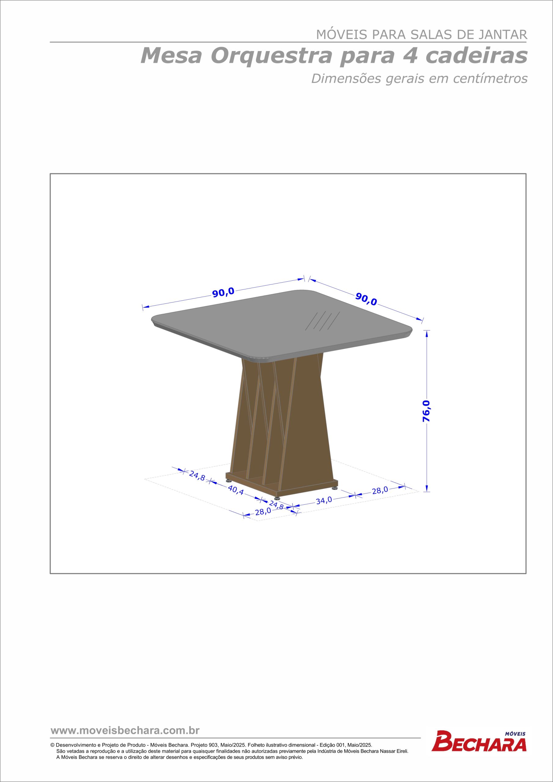 Mesa Orquestra com 4 lugares - Imagem 2
