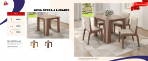 Mesa Ópera com 4 lugares