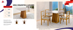 Mesa Orquestra com 4 lugares