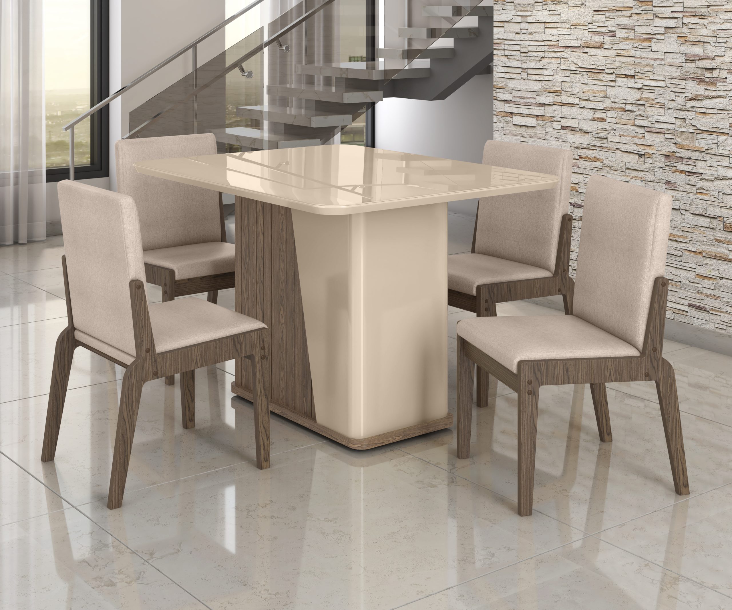 Mesa Harmonia com 4 lugares - Imagem 3